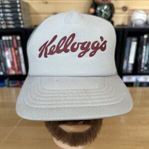 Vintage Kellogg’s Cereal Hat Snapback Foam Mesh Grey